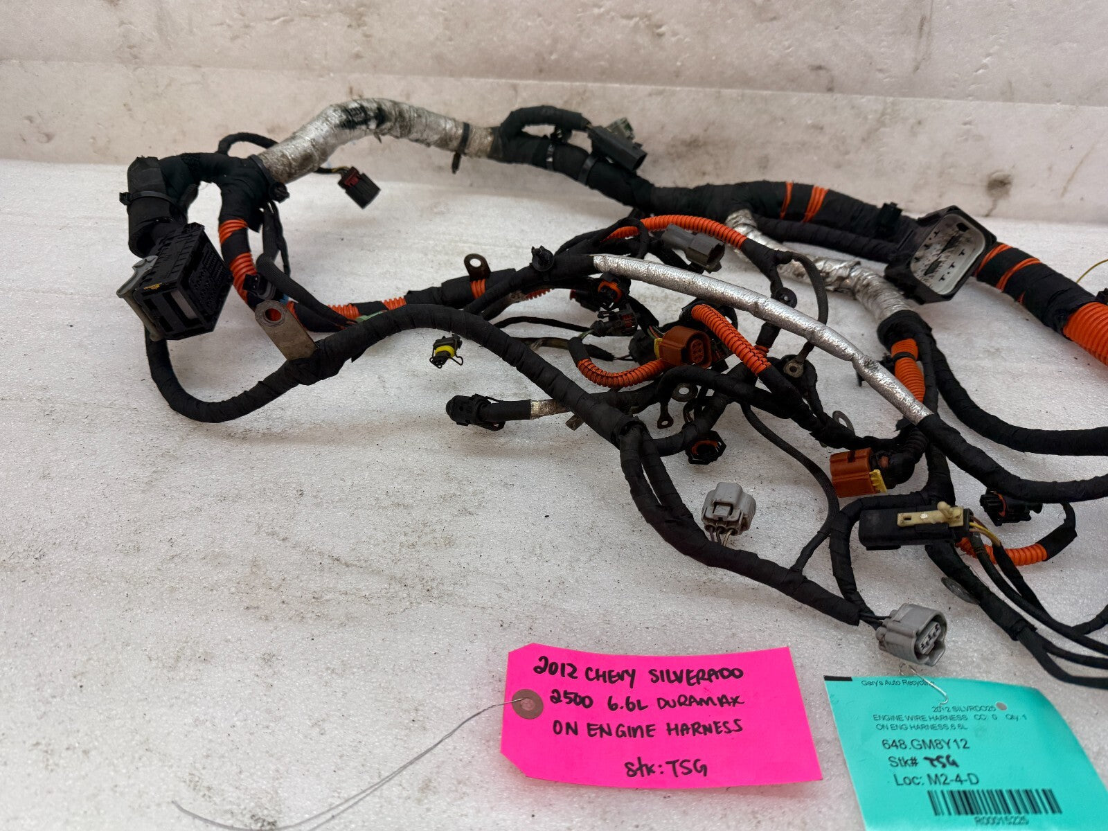 12 GMC SIERRA CHEVROLET SILVERADO 3500HD DURAMAX 6.6 LML ENGINE WIRING HARNESS