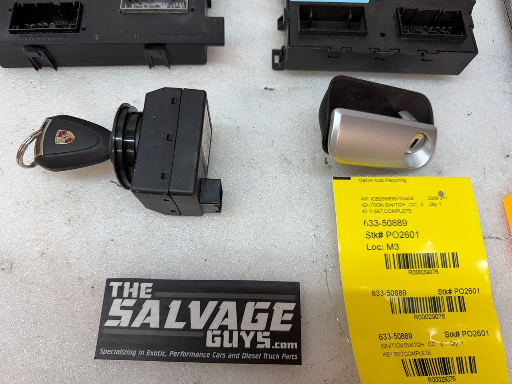 09 PORSCHE 997 911 3.8 DFI OEM KEY SET DME ECU ECM IMMOBILIZER 99761860702 09-12