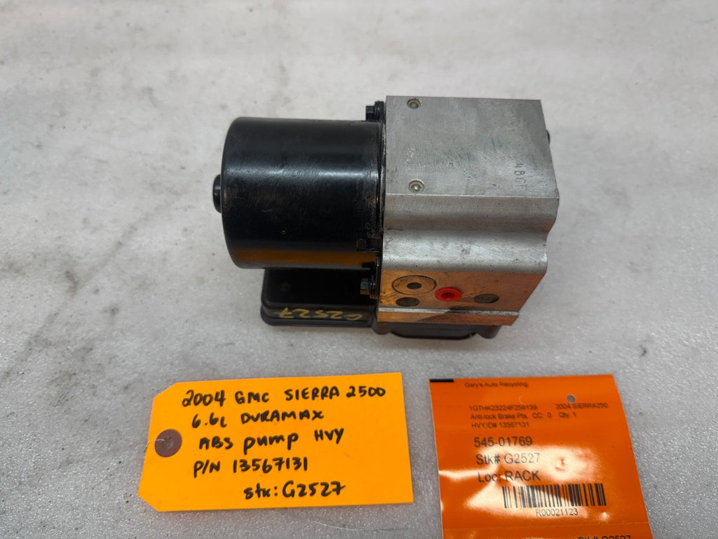 03-07 Chevrolet GMC SILVERADO 2500 6.6 ABS ANTI LOCK BRAKE PUMP MODULE 13567131