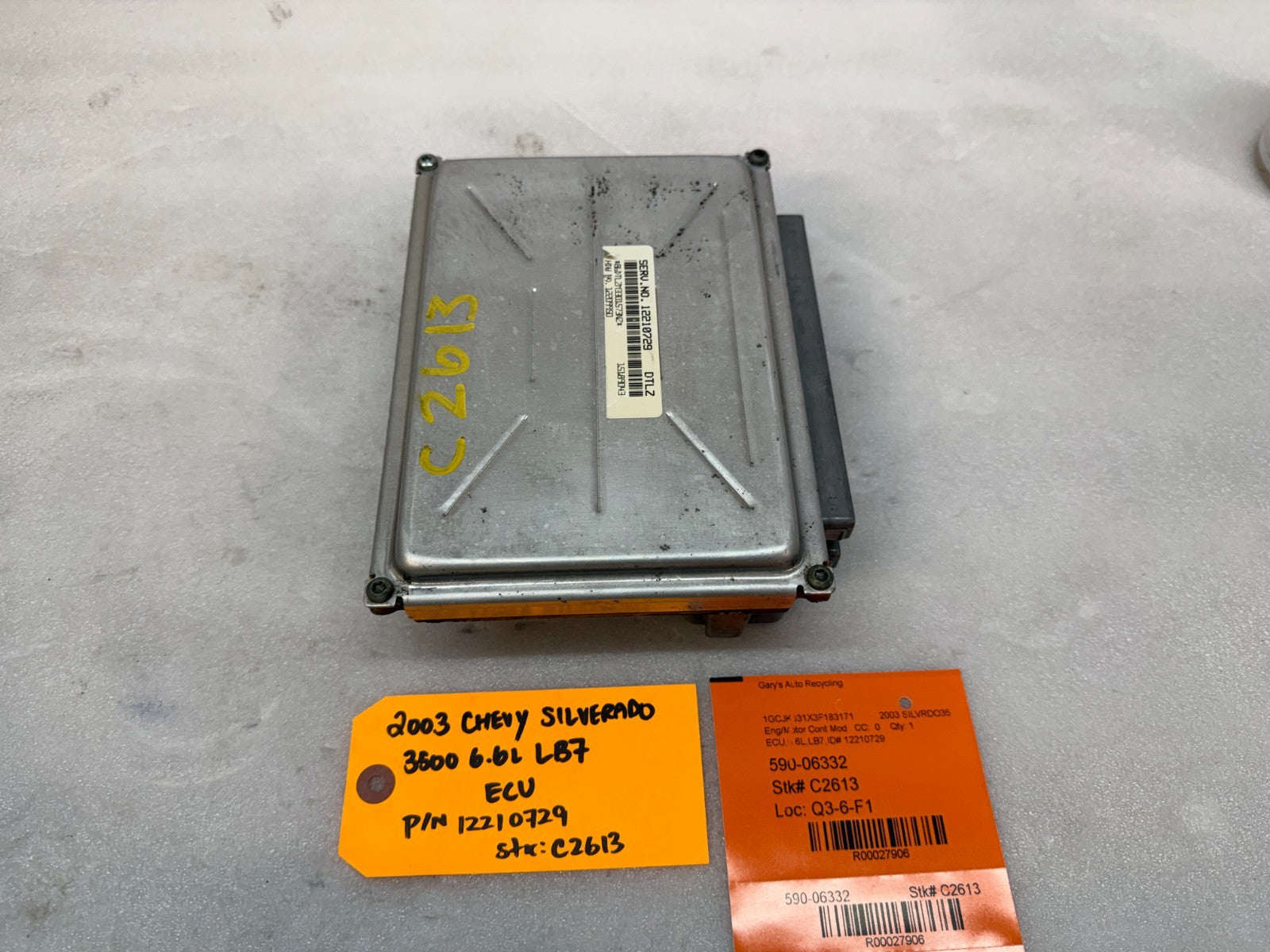 01-04 Chevrolet GMC 2500HD DURAMAX 6.6 LB7 ECM ECU ENGINE COMPUTER 12210729