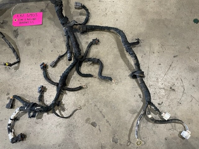06 07 GMC CHEVROLET 2500HD DURAMAX 6.6 LBZ ENGINE MOTOR WIRING HARNESS LOOM