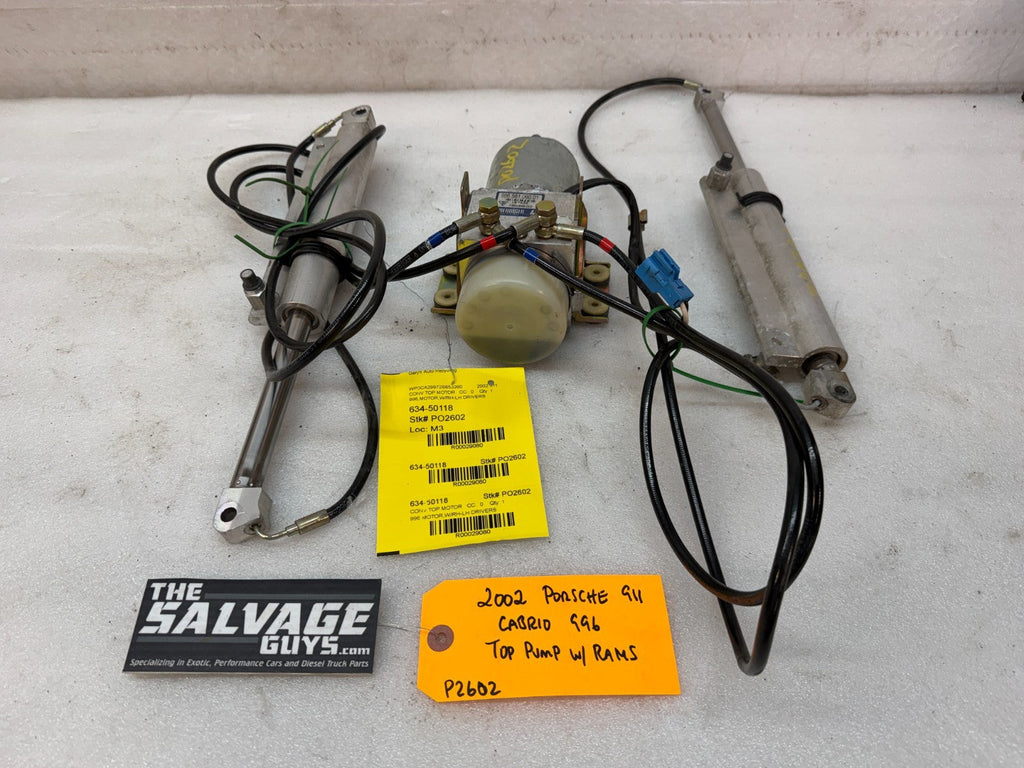 99-08 PORSCHE 996 CONVERTIBLE CABRIOLET ROOF HYDRAULIC MOTOR PUMP RAMS 996561060