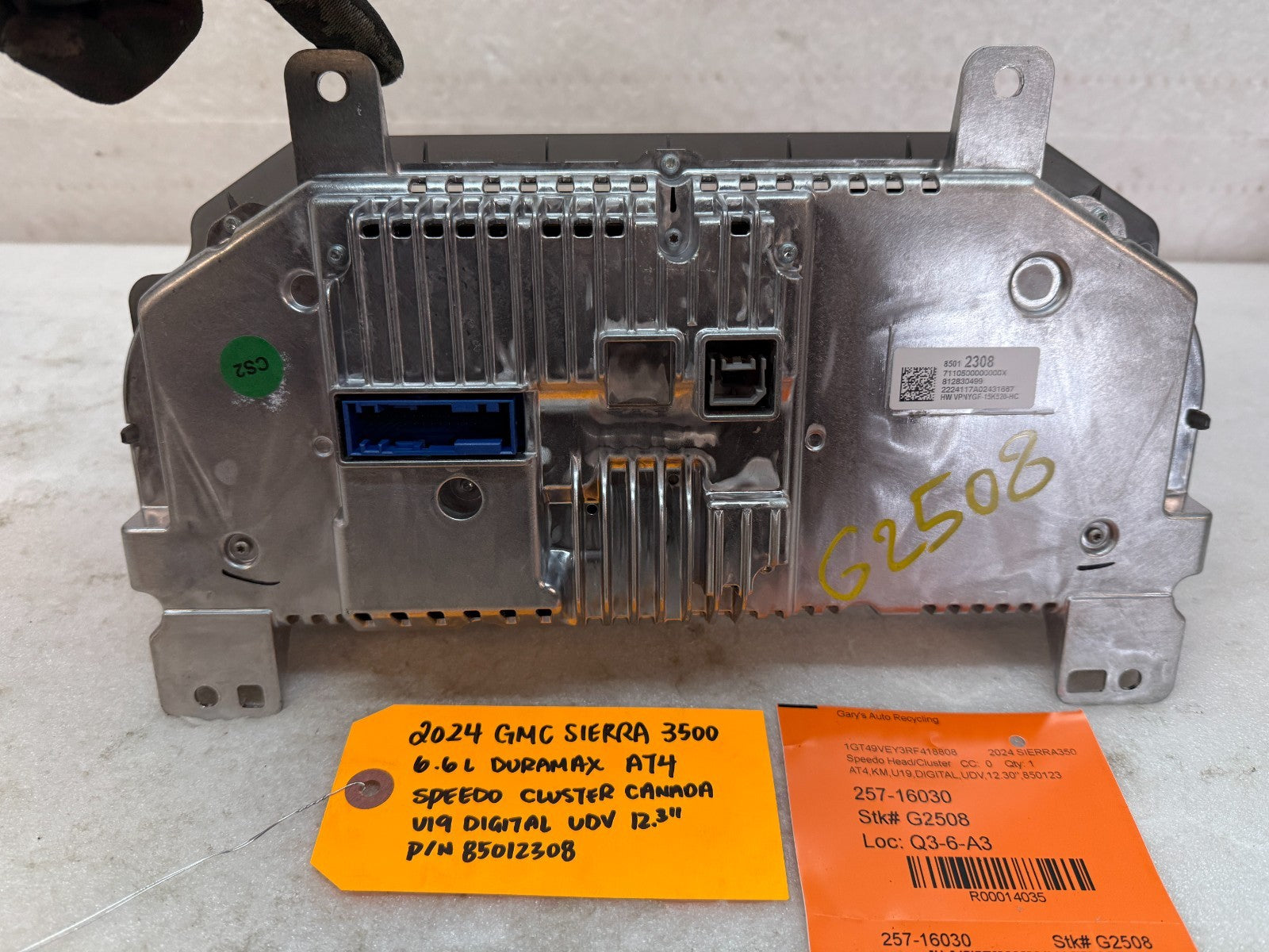 24 25 Chevrolet GMC SIERRA 3500 12.3" SPEEDO GAUGE CLUSTER TACH SCREEN 85012308