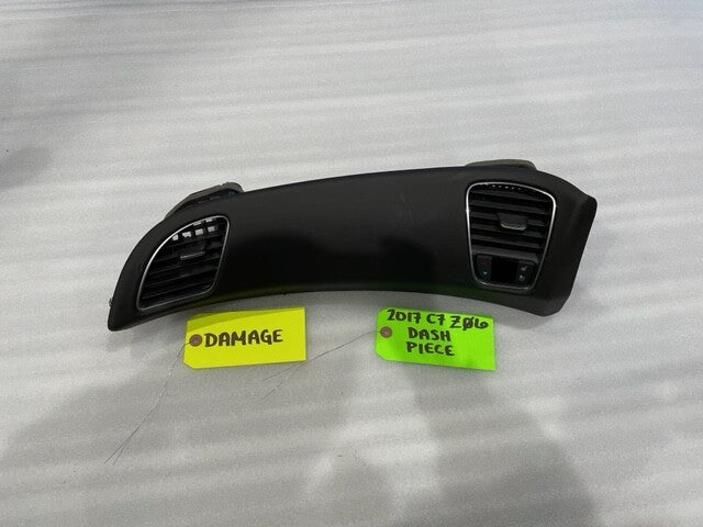 15-19 CHEVROLET CORVETTE C7 Z06 Z07 BLACK W/ RED RIGHT SIDE DASH TRIM PIECE