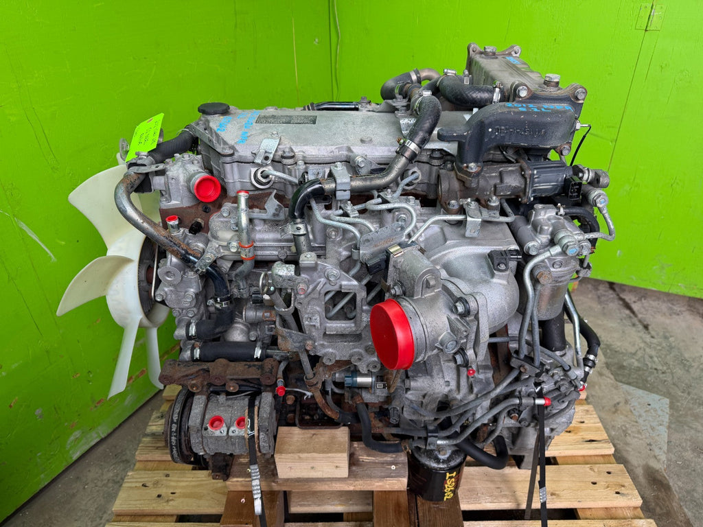 12 ISUZU NRR NPR NQR 5.2 COMPLETE ENGINE MOTOR ASSEMBLY 4HK1TC 130k!!
