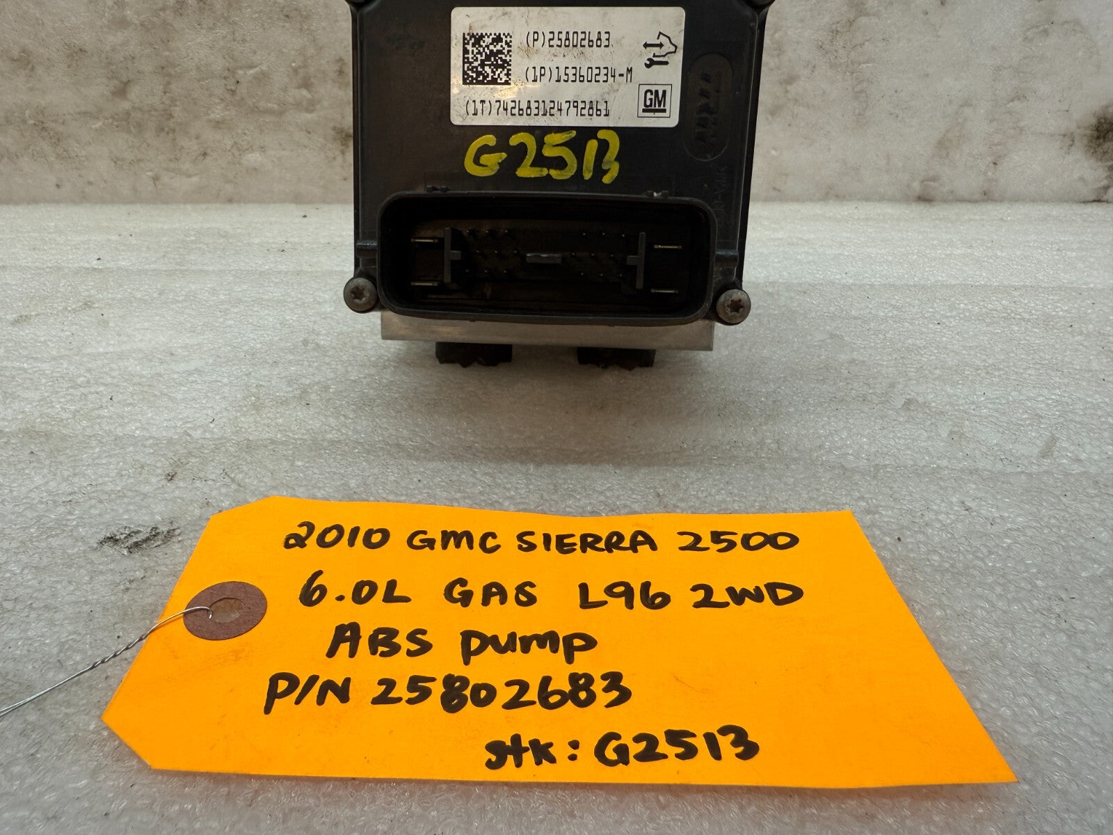 07-10 Chevrolet GMC 2500HD 3500 SIERRA ABS ANTI LOCK BRAKE PUMP 25802683