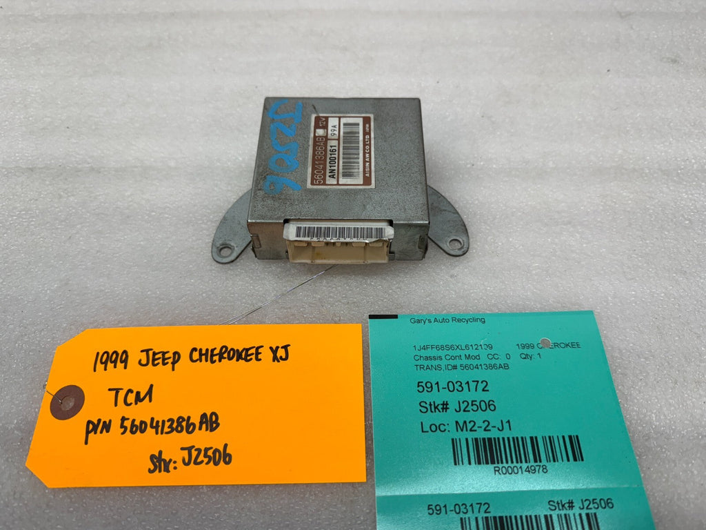 99 JEEP CHEROKEE XJ 4.0 AUTOMATIC TRANSMISSION COMPUTER TCM TCU 56041386AB