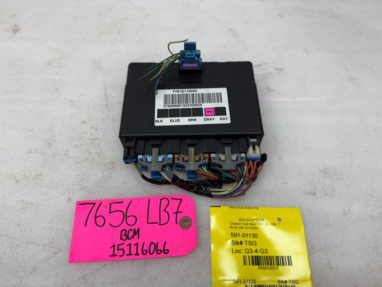 01-05 Chevrolet GMC 2500HD 3500HD 6.6 DURAMAX BODY CONTROL MODULE BCM 15116066
