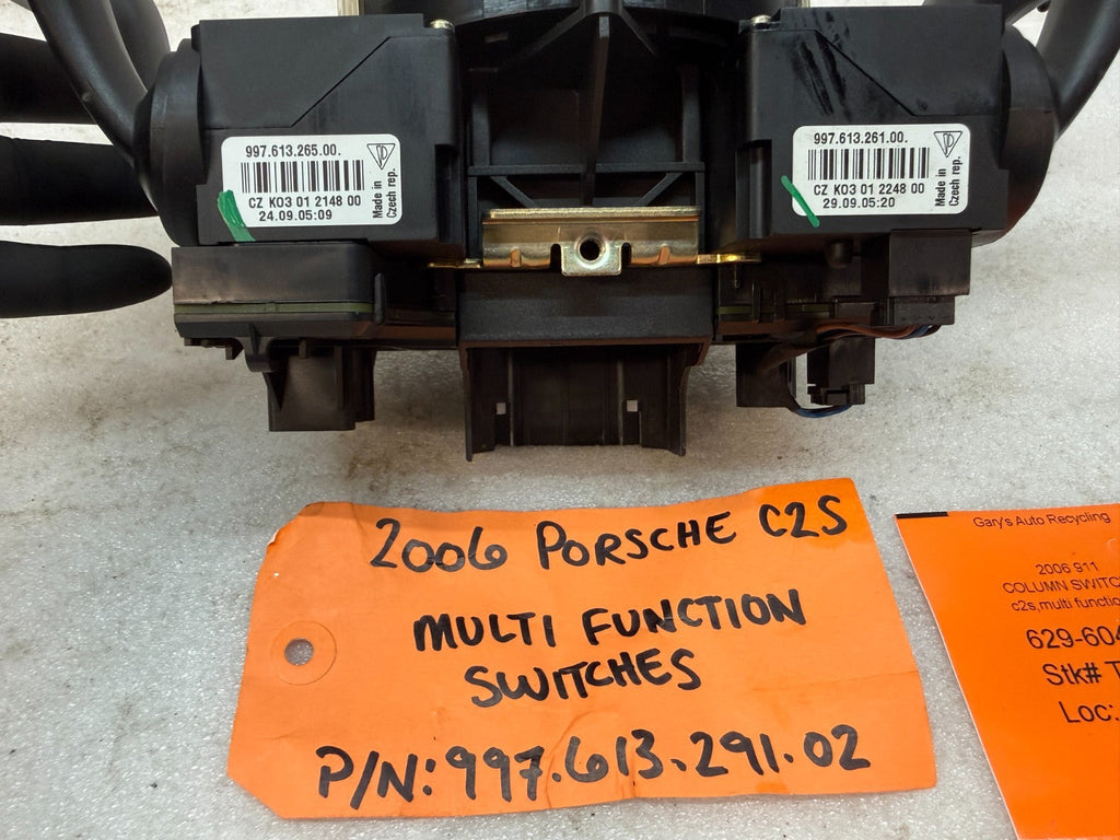 05-08 PORSCHE 997TT 997 MULTI FUNCTION WIPER SIGNAL CRUISE SWITCH 99761329102