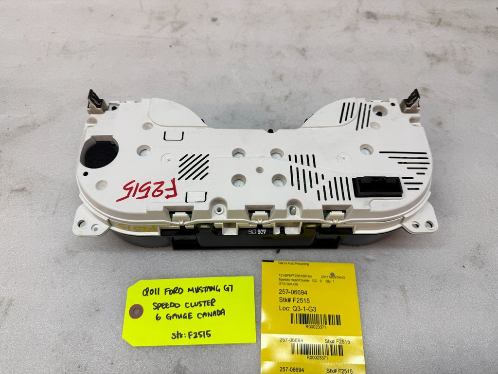 2011 FORD MUSTANG GT METRIC SPEEDOMETER GAUGE CLUSTER 10 11 12 13 14