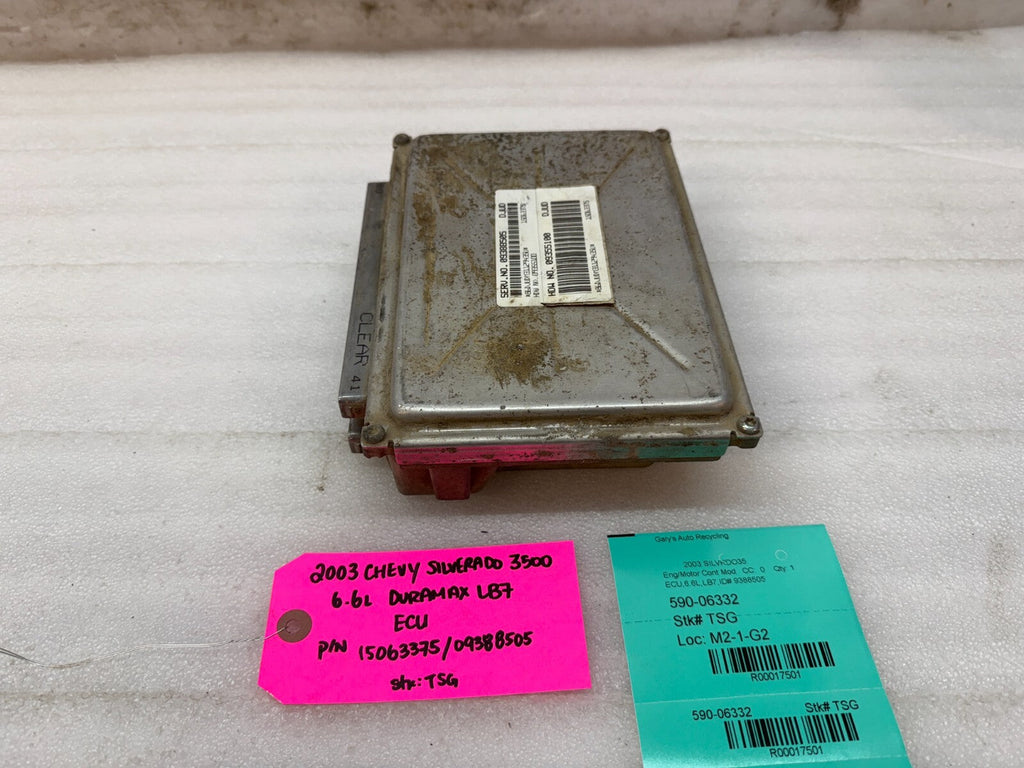 01-04 Chevrolet GMC 2500HD DURAMAX 6.6 LB7 ECM ECU ENGINE COMPUTER 15063375