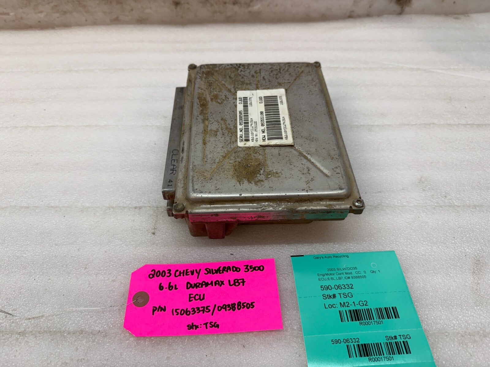 01-04 Chevrolet GMC 2500HD DURAMAX 6.6 LB7 ECM ECU ENGINE COMPUTER 15063375