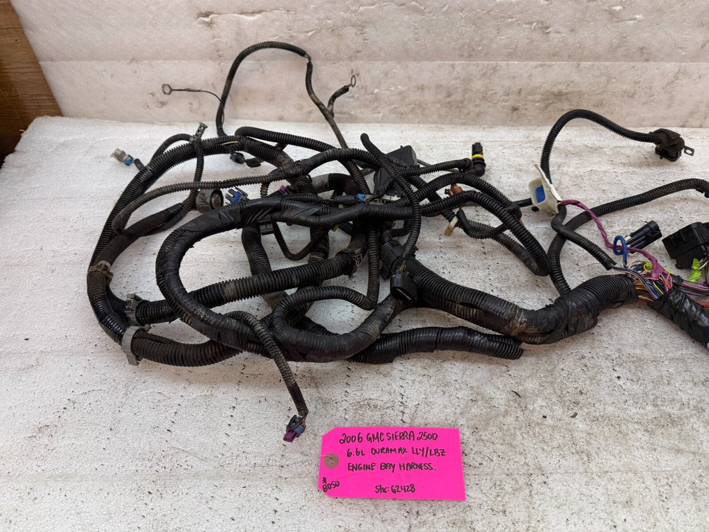 06 GMC CHEVROLET 2500HD DURAMAX 6.6 LLY LBZ ENGINE BAY MOTOR WIRING HARNESS LOOM