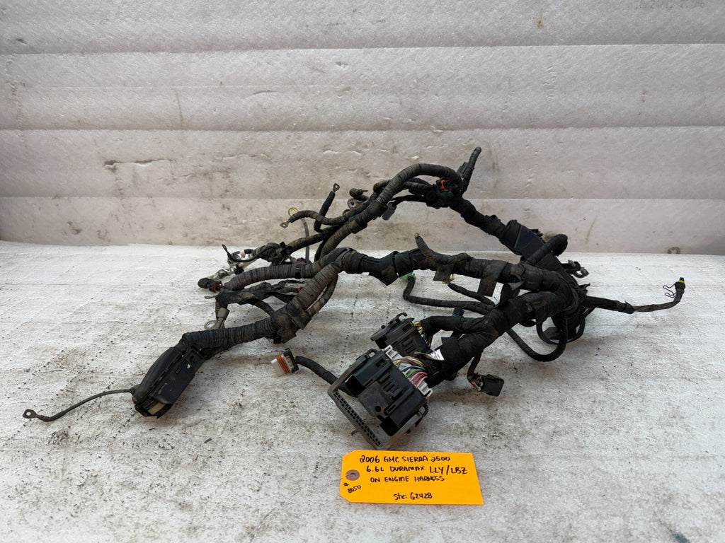06 07 GMC CHEVROLET 2500HD DURAMAX 6.6 LLY LBZ ENGINE MOTOR WIRING HARNESS LOOM