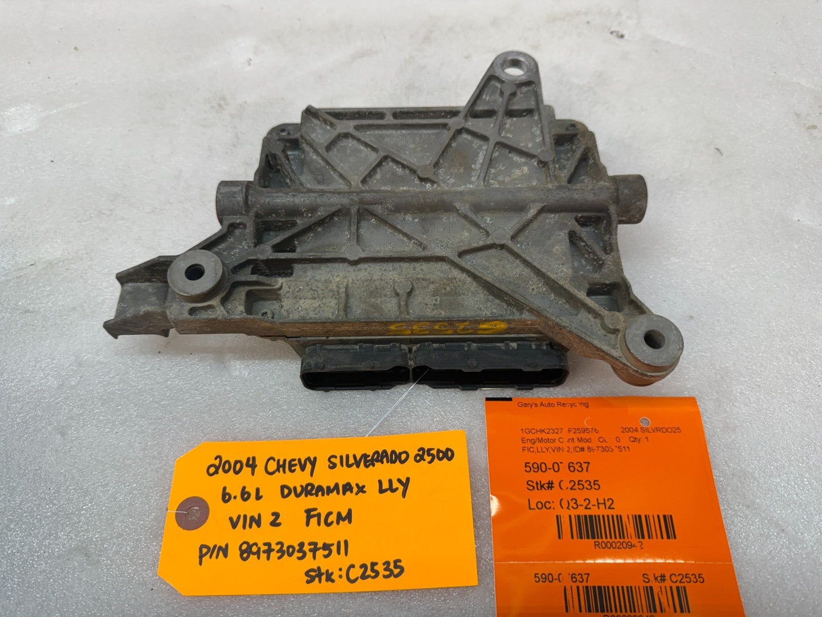 05 Chevrolet GMC LLY 6.6 DURAMAX FICM FUEL INJECTION CONTROL MODULE 8973037511