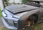 17 NISSAN GTR R35 OEM VR38 COMPLETE FRONT NOSE BUMPER LIGHTS RAILS HOOD 15-20
