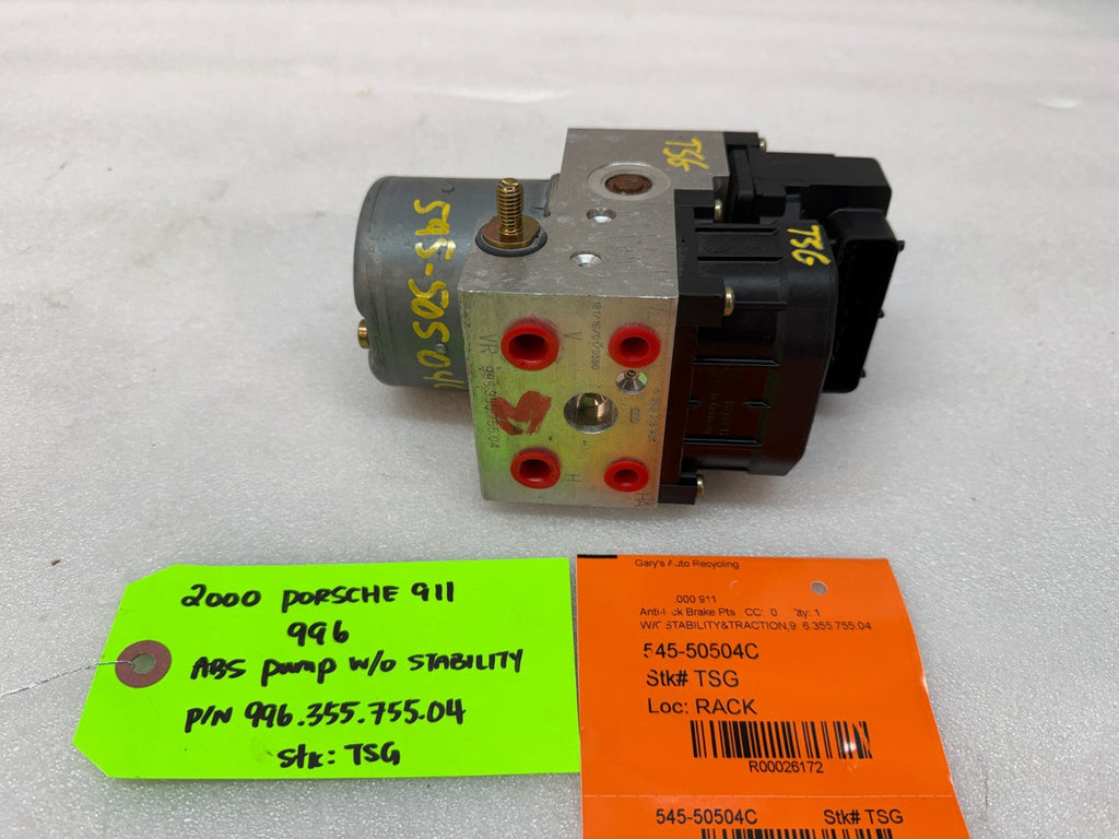 99-04 PORSCHE 911 996 BOXSTER ABS BRAKE PUMP MODULE 996.355.755.04 99635575504
