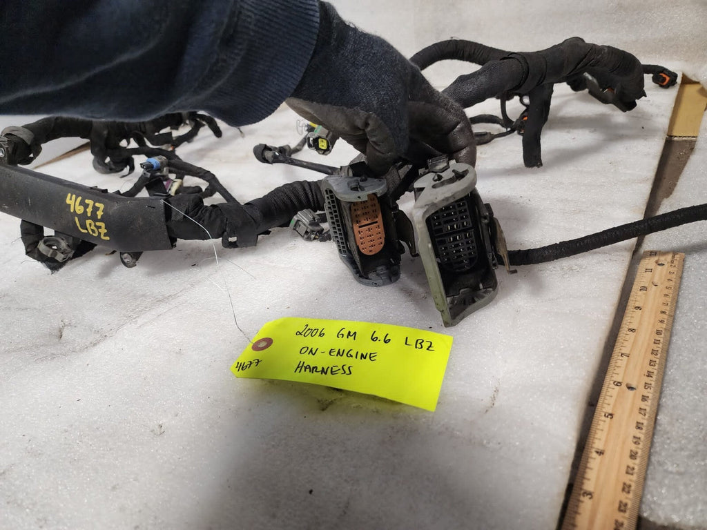 06 07 GMC CHEVROLET 2500HD DURAMAX 6.6 LBZ ENGINE MOTOR WIRING HARNESS LOOM