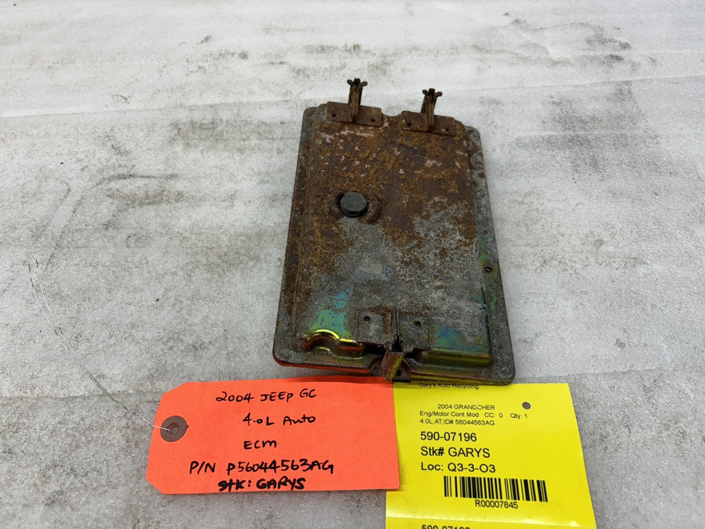04 JEEP GRAND CHEROKEE 4.0 AUTOMATIC ENGINE COMPUTER ECM ECU P56044563AG