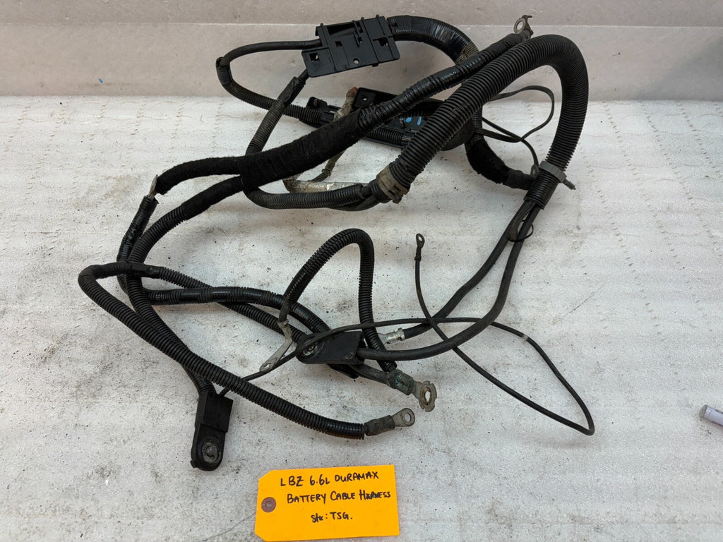 06 07 GMC CHEVROLET SILVERADO 2500HD 3500HD 6.6 LBZ OEM BATTERY CABLES