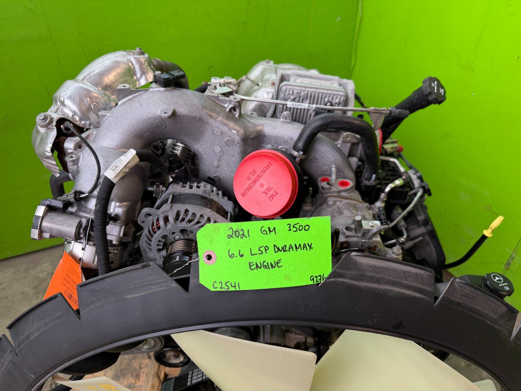 17-25 GMC SIERRA 2500HD 3500 DIESEL 6.6 L5P ENGINE MOTOR COMPLETE 85k