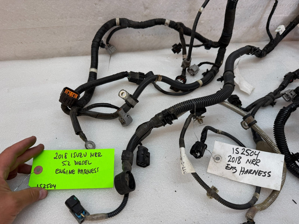 18 ISUZU NRR NPR 5.2L DIESEL ENGINE WIRING HARNESS