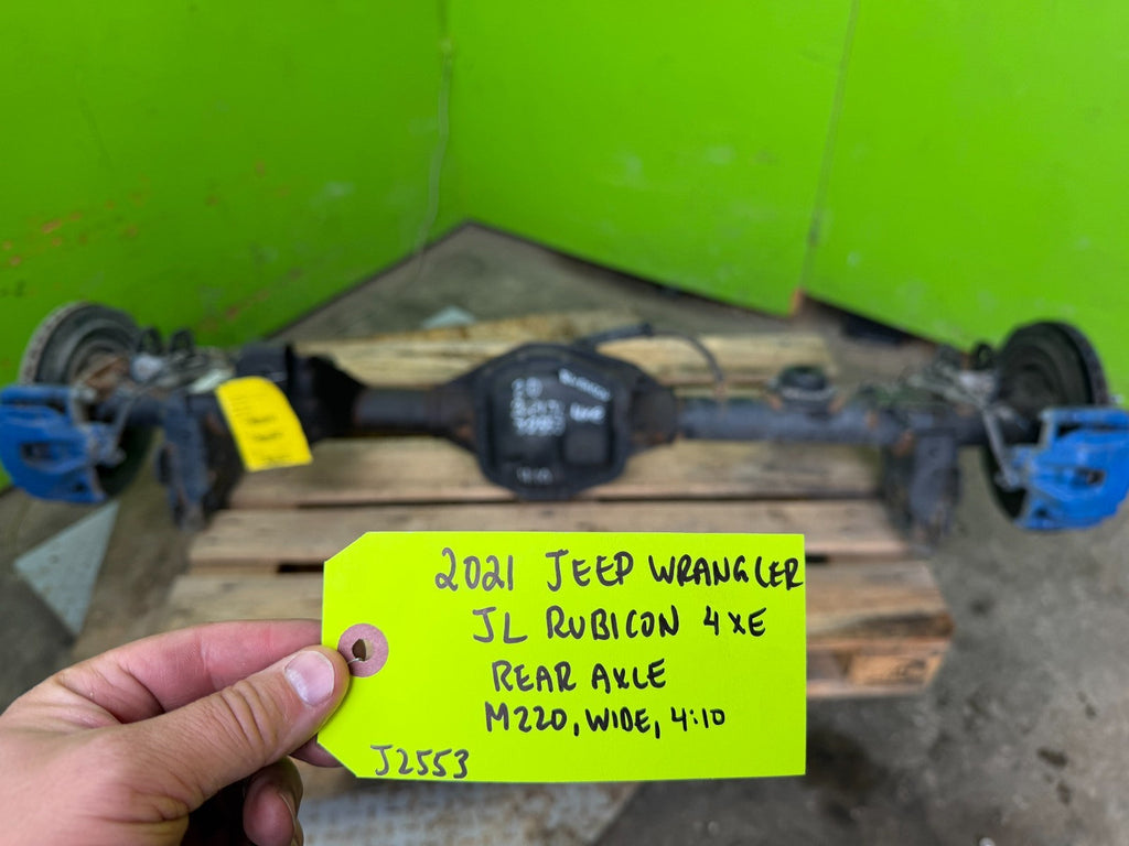 21 JEEP WRANGLER JL JT RUBICON DANA M220 REAR AXLE 4.10 LOCKER WIDETRACK 18-23