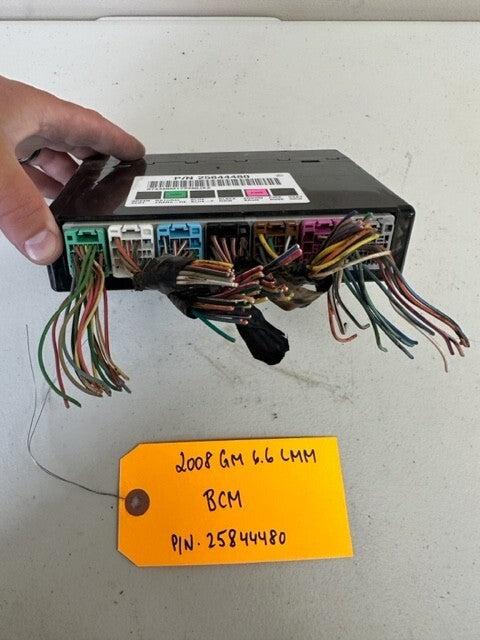 08 09 10 Chevrolet GMC DURAMAX LMM 6.6 BCM BODY CONTROL MODULE WIRING 25844480