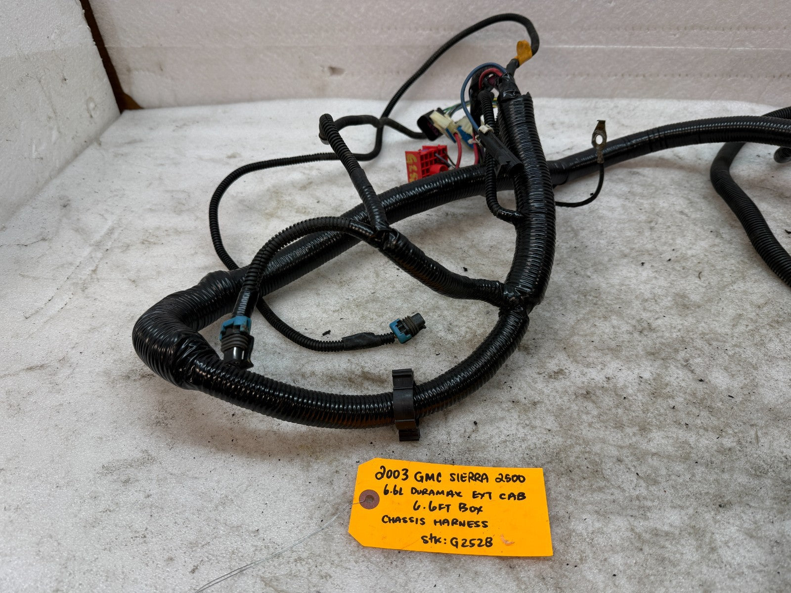 01-04 Chevrolet GMC 2500HD 3500 6.6 4wd EXT CAB SHORT BOX CHASSIS WIRING HARNESS