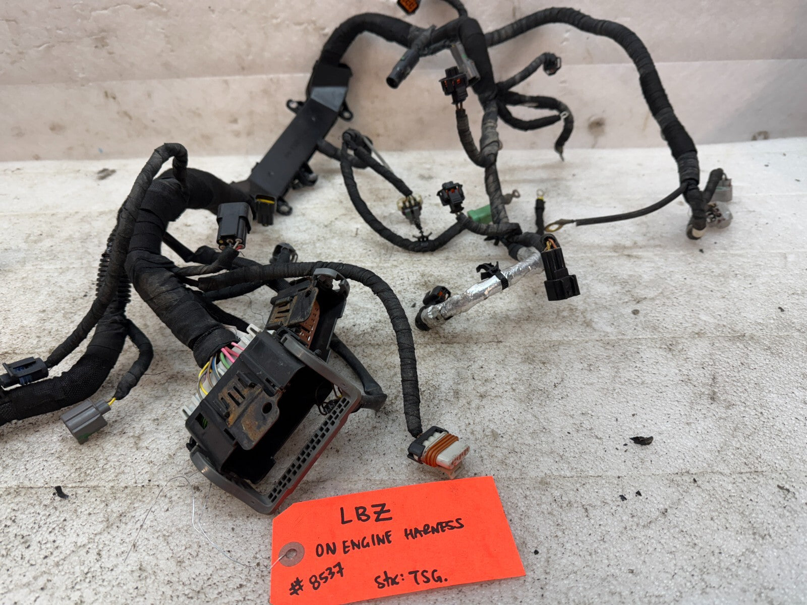 06 07 GMC CHEVROLET 2500HD DURAMAX 6.6 LBZ ENGINE MOTOR WIRING HARNESS LOOM