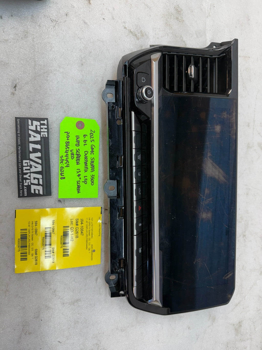 22-26 GMC 1500 2500 3500 SIERRA 13.4" RADIO TOUCHSCREEN DISPLAY VRD 86544494