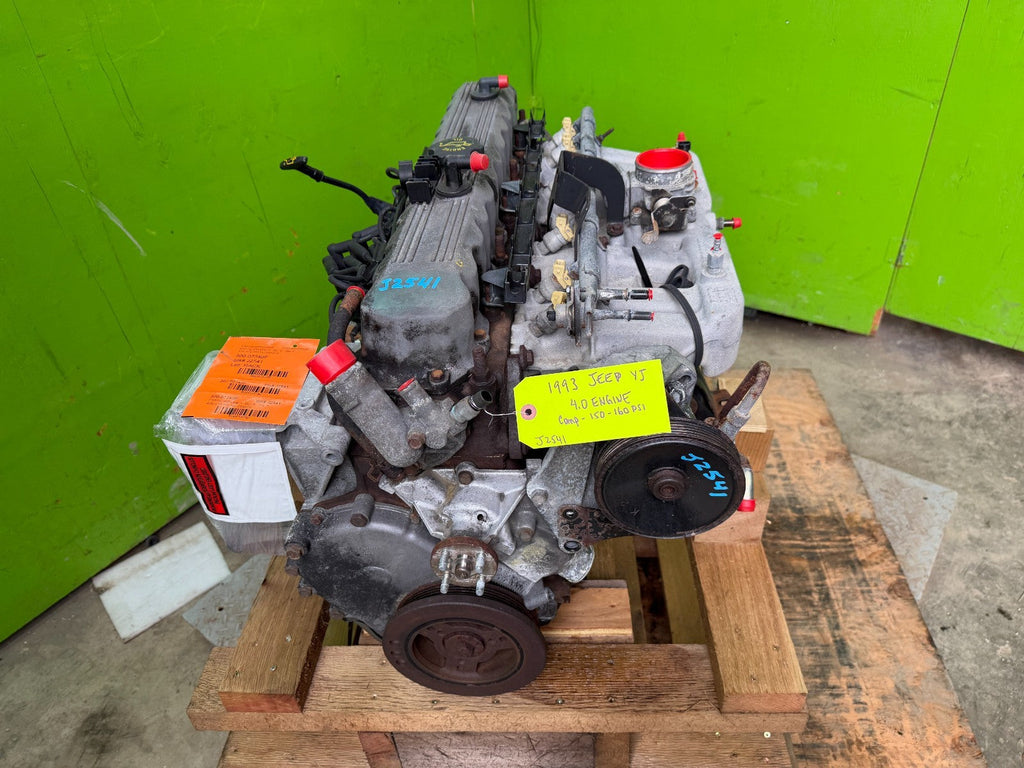 91-95 JEEP WRANGLER YJ COMPLETE EXCELLENT RUNNING 4.0 ENGINE MOTOR 110K