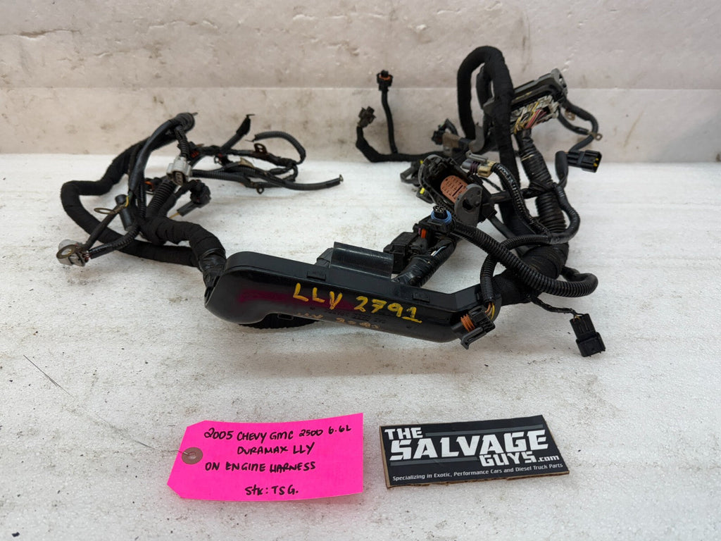 05 Chevrolet GMC 2500HD 3500HD DURAMAX 6.6 LLY DIESEL ENGINE WIRING LOOM HARNESS