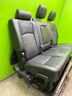 13-18 DODGE RAM 2500 3500 LARAMIE FRONT REAR HEATED VENTED BLACK LEATHER SEATS