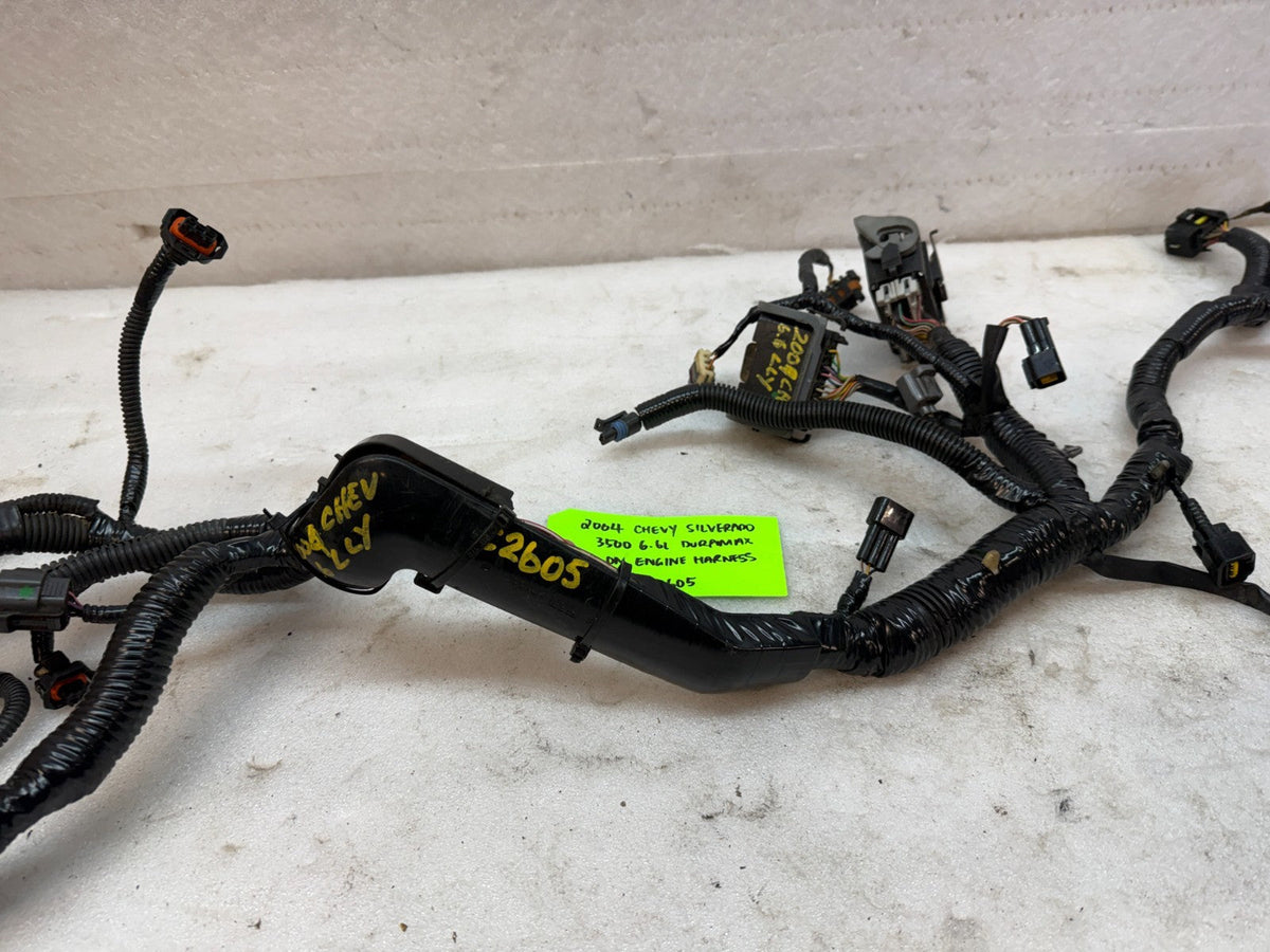 04 Chevrolet GMC 2500HD 3500HD DURAMAX 6.6 LLY DIESEL ENGINE WIRING LOOM HARNESS