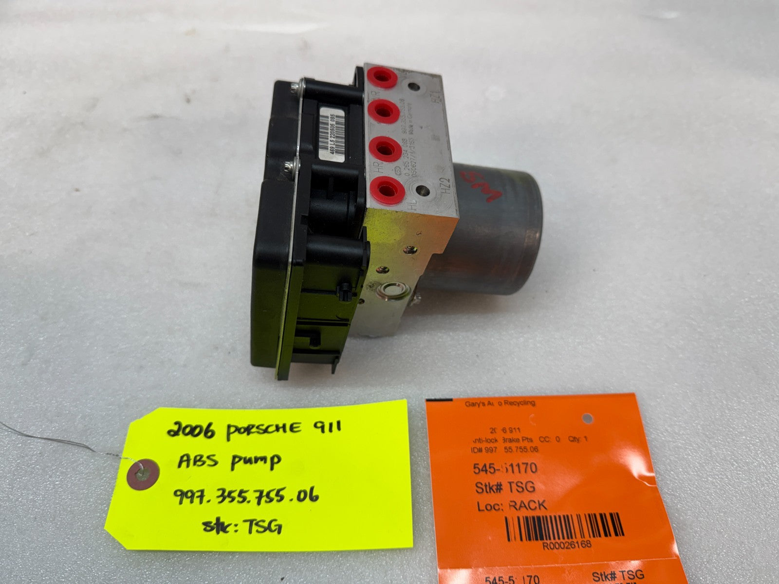 05-08 Porsche 997 911 C2 C4 ABS BRAKE PUMP ANTI LOCK MODULE ASSEMBLY 99735575506