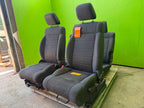 07-18 JEEP WRANGLER JK  2 DR OEM FRONT REAR COMPLETE SEATS SET DARK GREY GRAY