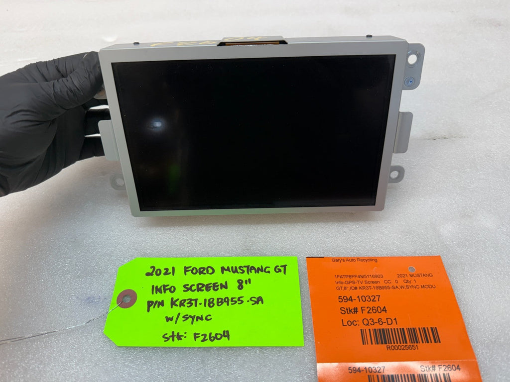 21 FORD MUSTANG GT OEM 8.0 RADIO NAVIGATION SCREEN SYNC 3 APIM KR3T-18B955-SA