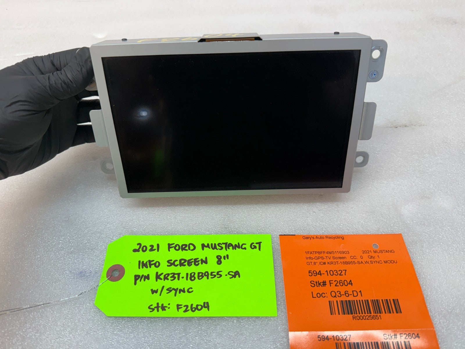 21 FORD MUSTANG GT OEM 8.0 RADIO NAVIGATION SCREEN SYNC 3 APIM KR3T-18B955-SA