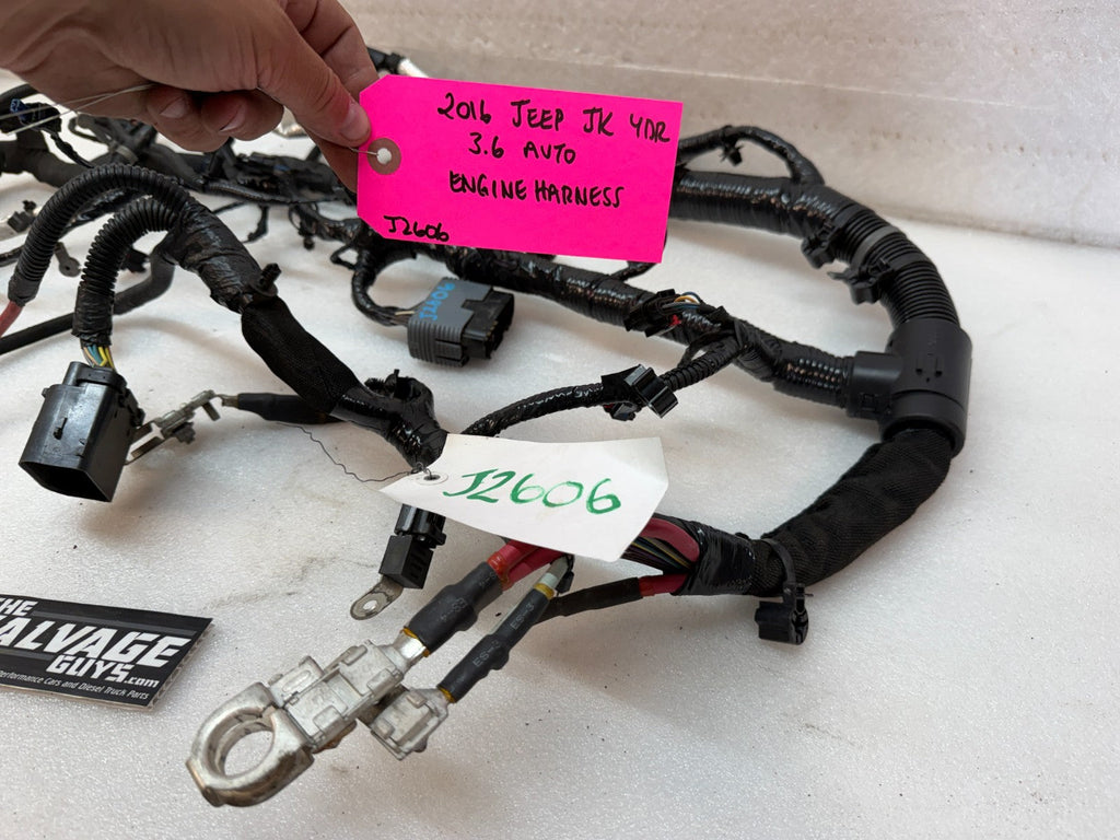 16 17 18 JEEP WRANGLER JK 3.6 ENGINE WIRING HARNESS LOOM