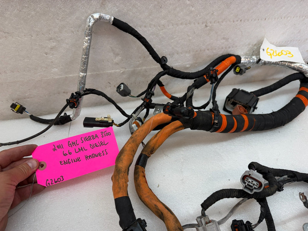 11 GMC SIERRA CHEVROLET SILVERADO 3500HD DURAMAX 6.6 LML ENGINE WIRING HARNESS