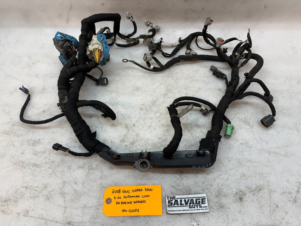 07-10 GMC CHEVROLET 2500HD DURAMAX 6.6 LMM ENGINE MOTOR WIRING HARNESS LOOM
