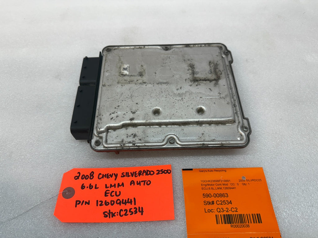 08 09 10 Chevrolet GMC 2500HD DURAMAX 6.6 LMM ECM ECU ENGINE COMPUTER 12609441