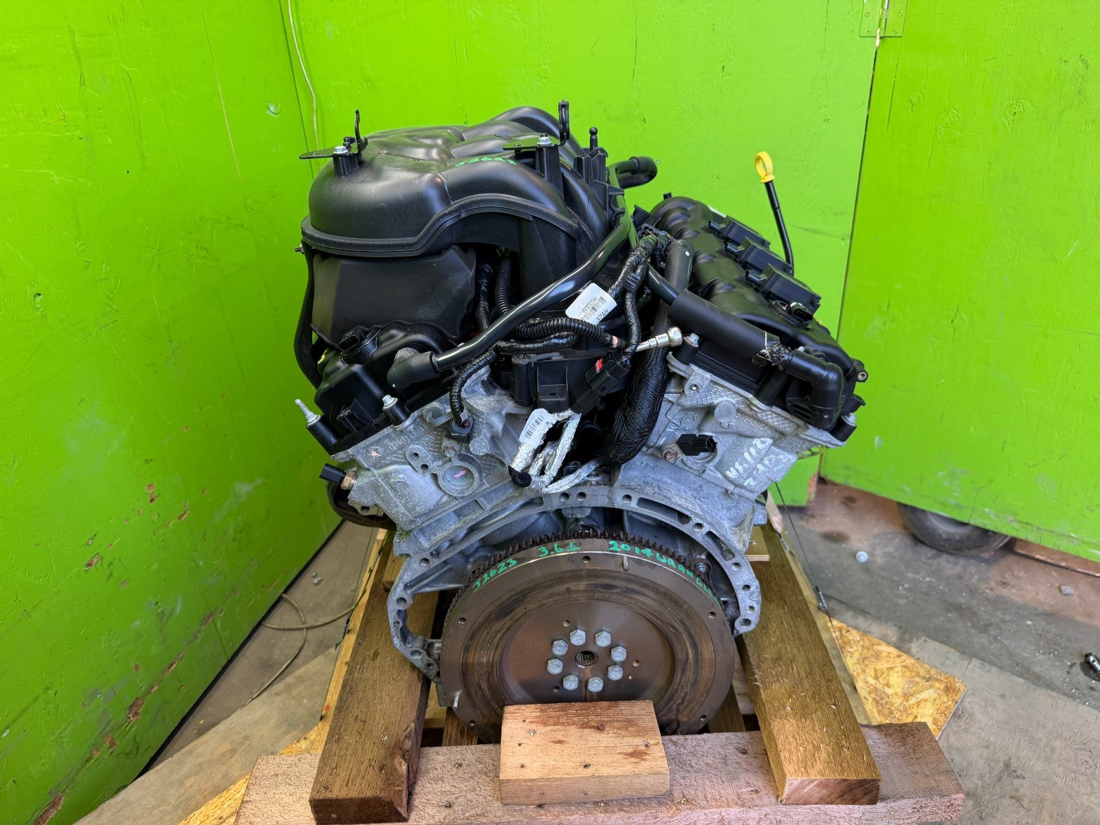 14 JEEP WRANGLER JK 3.6 COMPLETE ENGINE MOTOR ASSEMBLY 80k 14-18