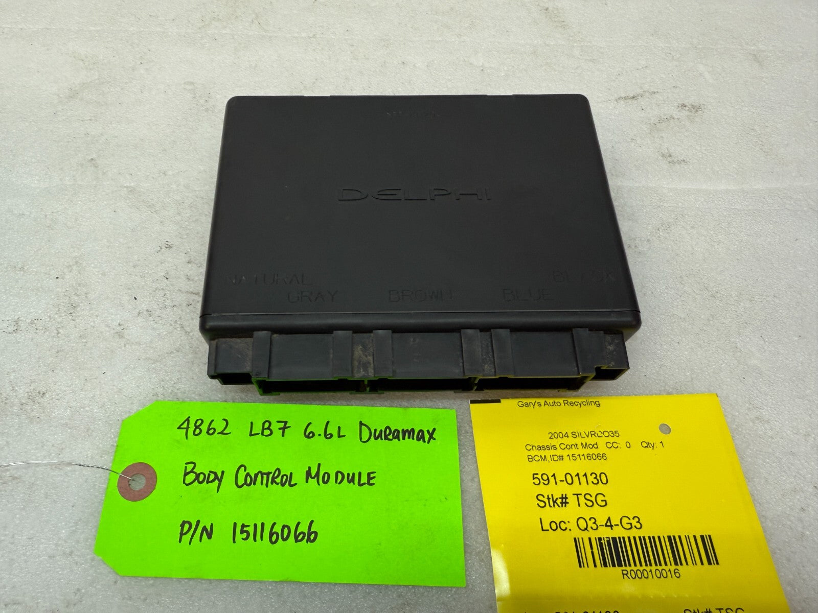 01-05 Chevrolet GMC 2500HD 3500HD 6.6 DURAMAX BODY CONTROL MODULE BCM 15116066
