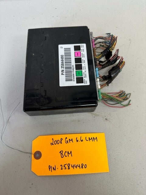 08 09 10 Chevrolet GMC DURAMAX LMM 6.6 BCM BODY CONTROL MODULE WIRING 25844480