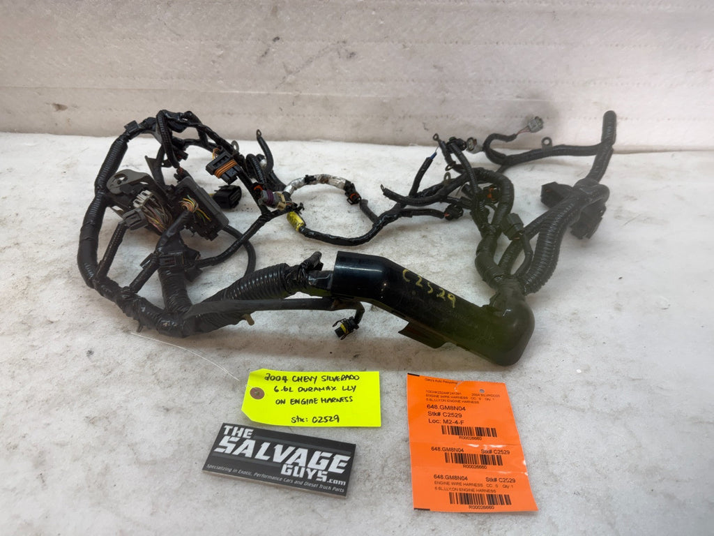 04 Chevrolet GMC 2500HD 3500HD DURAMAX 6.6 LLY DIESEL ENGINE WIRING LOOM HARNESS