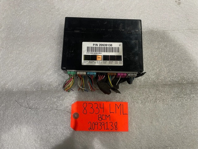 11-14 Chevrolet GMC 2500HD DURAMAX 6.6 LML BCM BODY CONTROL MODULE 20939138