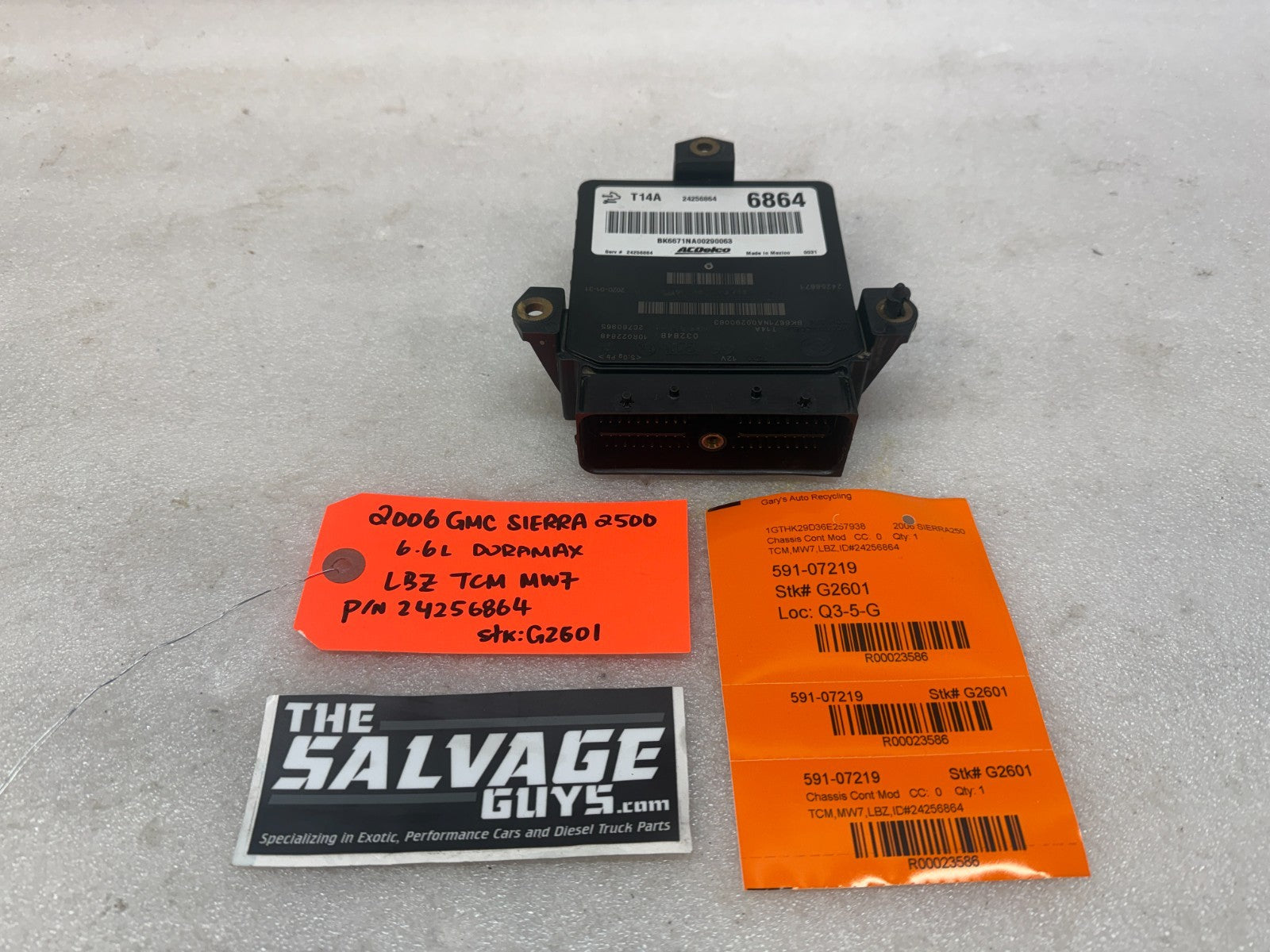 06-09 GMC SIERRA ALLISON T14A TRANSMISSION CONTROL MODULE TCM TCU 24256864 2020