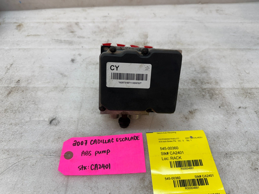 07 CADILLAC ESCALADE YUKON TAHOE ABS ANTI LOCK BRAKE PUMP  MODULE